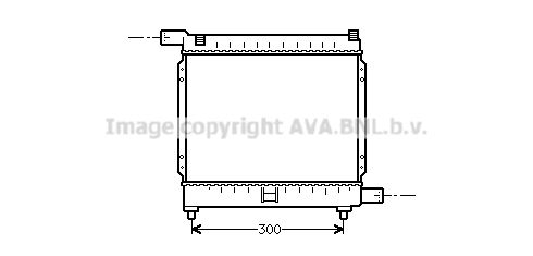 AVA QUALITY COOLING Радиатор, охлаждение двигателя MS2039